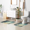 thumbnail image 6 of Yayeee Bath Rugs for Bathroom Floor Set of 2 Non Slip Fluffy Soft Absorbent Mat, Night Forest Scene, 6 of 7