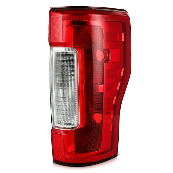 cciyu Taillight Assembly For Ford For F-250 Super Duty 2017-2019 For Ford For F-350 Super Duty 2017-2019 Chrome Housing Red Lens Passenger Side Taillamps