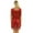 Red, variant on Women Ladies Sparkling Sequin Tassels Samba Tango Latin Dress M-XXL