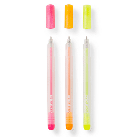 UPC: 0093573228957 | Cricut Joy™ Glitter Gel Pens 0.8 mm  Neon (3 ct)