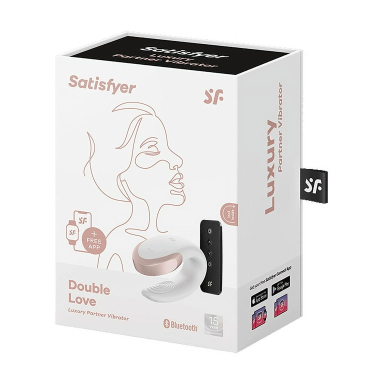 Satisfyer Luxury Double Love Couples Vibrator with App Control and Wireless Remote - G-Spot and Clitoral Stimulation, Partner Toy - Compatible with Satisfyer App, Waterproof, Rechargeable (White) - Walmart.com Satisfyer Luxury Double Love Couples Vibrator with App Control and Wireless Remote - G-Spot and Clitoral Stimulation, Partner Toy - Compatible with Satisfyer App, Waterproof, Rechargeable (White) - Walmart.com