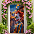 thumbnail image 2 of Colorful Clown Face Banner Carnival Theme Halloween Decoration for Party Fun Celebration Event, 2 of 9