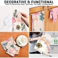 thumbnail image 7 of Kitchen Towels Pink Flowers Pattern Cleaning Towel Absorbent Hand Towels Tea Towels for Home Restaurant Dish Clean 28" x 18", 4PCS Washcloth Gift, 7 of 7