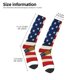 thumbnail image 2 of Fotbe American Flag And Baseball Calcetas Divertidas Estampadas para Hombre y Mujer, Calcetas de Algodón hasta la Rodilla para Caminar, Correr, Enfermería y Embarazo, 2 of 6