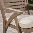 thumbnail image 6 of Noble House Hermosa 5 Piece Wooden Square Patio Dining Set in Gray, 6 of 7