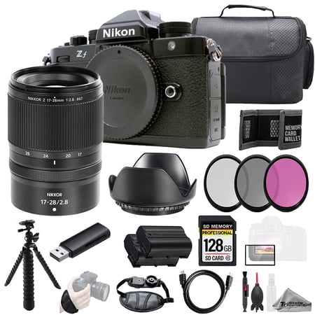 Nikon ZF + NIKKOR Z 17-28mm f/2.8 Lens 128GB + Ext Bat+ 3 PC Filter- Kit (International Version)