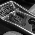 thumbnail image 2 of CheroCar Gear Shift Panel Covers Trim for Dodge Challenger 2015-2022, Black ABS Carbon Fiber, 2 of 8