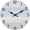 Azure Blue, variant on Wall Clock Battery Operated 8 Inch Silent Non Ticking Coastal Design Country Rustic Retro Decorative for Bathroom Kitchen Living Room Bedroom