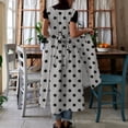 thumbnail image 5 of Bosfbaoi Women's Sleeveless Polka Dot Maxi Dress, Pinafore Style Loose Fit Dress with Pockets, Soft Breathable Casual Sundress for Daily Wear, 5 of 7