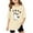 Beige, variant on Bibifish Little Girls Tshirts Casual Graphic Tops Comfy Round Neck Tees For Kids Stylish Printed Shirts Soft Funny Letter Print Daily Wear Pullover Tops