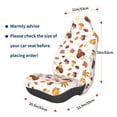 thumbnail image 3 of Wukai Autumn Maple Leaf with Hedgehog Full Set Car Seat Covers with Soft Padding Universal Auto Front Seats Protector and Cushion Mat, 3 of 5