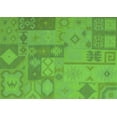 thumbnail image 1 of Ahgly Company Indoor Rectangle Patchwork Green Transitional Area Rugs, 4' x 6', 1 of 1