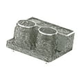 thumbnail image 1 of Portacepillos de dientes y taza Organizador de baño Accesorios de baño modernos Decoración Gris, 1 of 9