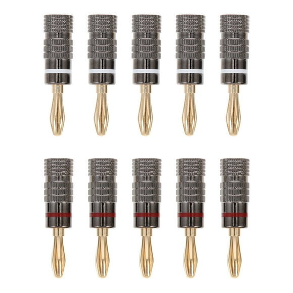 10pcs Banana Plug Speaker Wire With Banana Plug Wire Connector Banana Clip