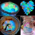 thumbnail image 3 of JFBUJC 100pcs Luminous Stones Glow In The Dark Pebbles Glowing Stones For Outdoor Walkways Home Garden, 3 of 5