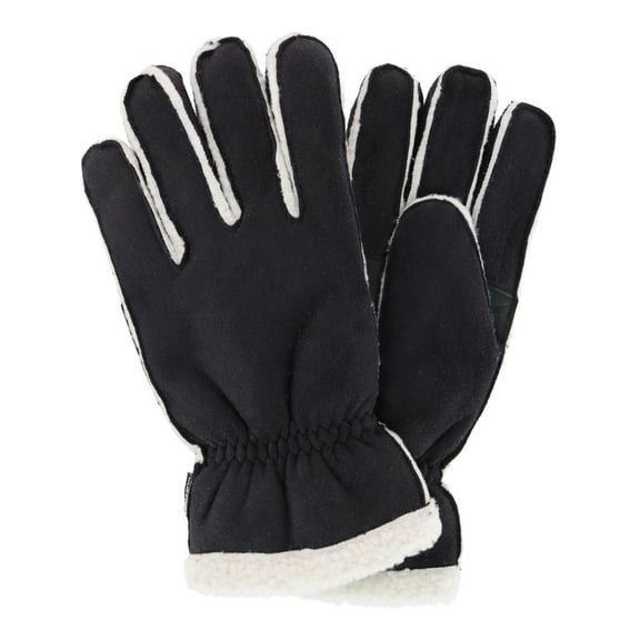 Isotoner  Microsuede Winter Glove with Faux Shearling Outseam (Men)