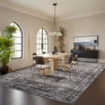 thumbnail image 2 of GlowSol 9'x12' Washable Area Rugs for Living Room Bedroom Floral Print Rug Soft Accent Rug, Brown Green, 2 of 7