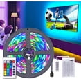 thumbnail image 3 of Zhangyh Battery Powered LED Strip Lights with 24-Keys Remote Controlled,DIY TV Background Rope Strip Light Indoor and Outdoor Party Decoration, 3 of 9