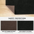 thumbnail image 2 of Koloko Outdoor Runner Rug Indoor Non-Slip Area Rugs Custom Size Carpet Runners with Rubber Backing Mat for Hallway Kitchen Entryway Garage Laundry Solid Black, 4ft x 23ft, 2 of 8