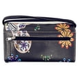 thumbnail image 2 of Texas West Western Rhinestone Flora Sugar Skull Crossbody Small Pouch Wallet in 6 colors, 2 of 4