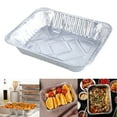thumbnail image 2 of LAIQIEN Set of 10 Disposables Food Pans Large Aluminium Foils Tray Convenient Cookware, 2 of 11