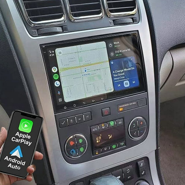 Wireless CarPlay Android Auto Car Stereo for GMC Acadia 2008-2012, 8-inch IPS Touchscreen Android 13 GPS Navigation, 2+32GB, with GPS WiFi Bluetooth SWC Mirror Link Split Screen