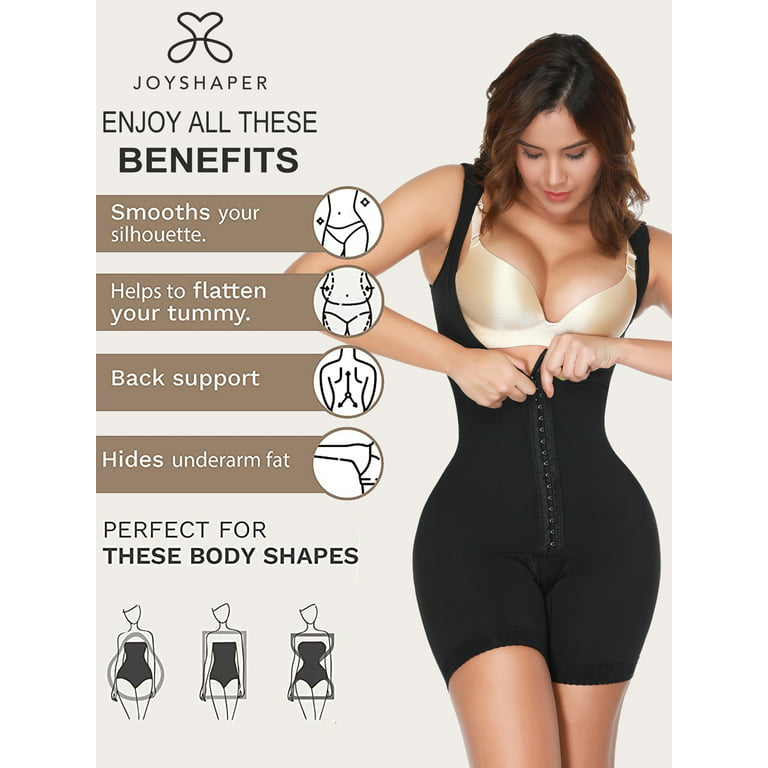 Joyshaper Fajas Colombianas Shapewear for Women High Compression Body  Shaper Butt Lifter Thigh Slimmer Bodysuit