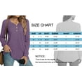 thumbnail image 5 of MOSHU V-neck T Shirts for Women Casual Long Sleeve Tunic Tops Curve Hem Fall Button Shirts, 5 of 8
