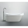 thumbnail image 4 of Bellaterra Home Barletta 69 inch Freestanding Bathtub in Glossy White, 4 of 5