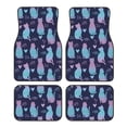 thumbnail image 1 of Balery Silhouette Cats Juego de 4 Alfombrillas para Auto, Revestimientos de Caucho Resistente, Diseño Antideslizante, 1 of 7