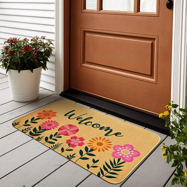 Sanmadrola Doormat Outdoor Welcome Mat Front Door Mat 24''x47