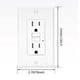 thumbnail image 3 of GFCI Outlet 15 Amp, Self-Test GFI Electrical Outlet, Black, 3 of 5