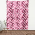 thumbnail image 4 of Ambesonne Sweetheart Fabric by the Yard Upholstery, Love Letter Couple Art, 2 Yards, Dark Coral Pastel Purple, 4 of 5