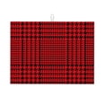 thumbnail image 1 of Fotbe Red Black Houndstooth Alfombrilla de Secado para Cocina con Estampado, 18x24 Pulgadas, 1 of 7