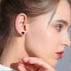 thumbnail image 2 of 925 Sterling Silver Jewelry Simple Black Ear Studs Earrings for Men Women Gift, 2 of 5