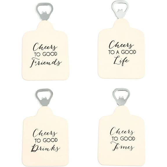Cheers - Bottle Opener Coaster Set