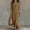 *Khaki, variant on ClodeEU Women's V Neck 3/4 Sleeve Button Shirt Dress with Front Slit ,Elegant Casual Summer Maxi Dress Black,Women's Plus L