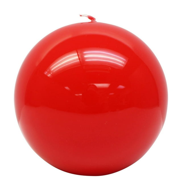 Unscented High Gloss Red Ball Candle