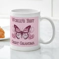 thumbnail image 5 of CafePress - World's Best Great Grandma (Butterfly) Mug - 11 oz Ceramic Mug - Novelty Coffee Tea Cup, 5 of 6