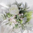 thumbnail image 3 of Faux Lambs Ear Stems 5Pcs Flocked Artificial Greenery Solid Spray Fake Rabbit Ear Leaves for Home We, 3 of 5