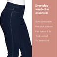 thumbnail image 3 of Leggings-Jeggings No sense Classic para mujer de mezclilla oscura, 3 of 6