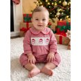 thumbnail image 5 of Cenuakty Baby Boy Christmas Plaid Romper Santa Embroidery Long Sleeve Jumpsuit, 5 of 9