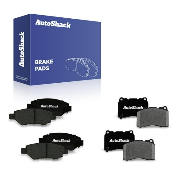 AutoShack Front & Rear Ceramic Brake Pad Set | Replacement for 2014 Cadillac CTS | 8-PC