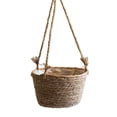 thumbnail image 2 of Cheer.US Hand Woven Knitted Straw Rope Hanging Planter Baskets Flower Pot Holder Containers Storage Organizer&nbsp;| Hanging Pots for Indoor | Hanging Basket for Rustic Home Decor, 2 of 7