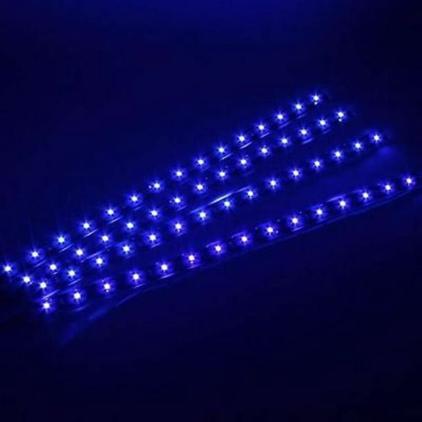 Bleu Flexible Étanche LED Bande Lumière De Voiture Intérieur Bande LED Moto  étanche sous la Caisse
