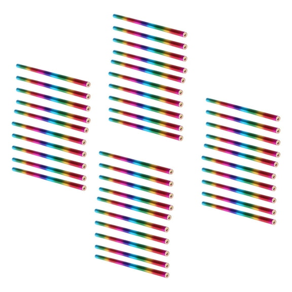 40Pcs Rainbow Colored Pencils Multicolored Drawing Pencil 4 Color in 1 Pencils for Coloring Book Painting Scrapbooking