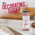 Watkins Red Decorating Sugar, NonGMO, Kosher, 4.7 Ounce Jar, 1Pack