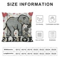 thumbnail image 5 of Elephant Pillow Covers,Elephant Gifts for Girls,Elephants Throw Pillow Cover ,Just A Girl Who Loves Elephants,Elephant Themed Gifts,Elephant Sister Gift,White Elephant Pillow Covers, 5 of 5