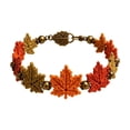 thumbnail image 3 of Crochet Kit for Beginners Featuring Handcrafted Maple Leaf Design, Friendship Bracelet Kit for Boho Jewelry Making and Daily Wear, Unique Birthday Gift for Women with Charm, 3 of 6