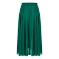 thumbnail image 4 of Women's Skirts Viikei Women Plus Size Long Maxi Skirts,Womens Fashion Solid Color High Waist Elastic Waist Mmulti-storey Beach Skirt Mint Green S, 4 of 6
